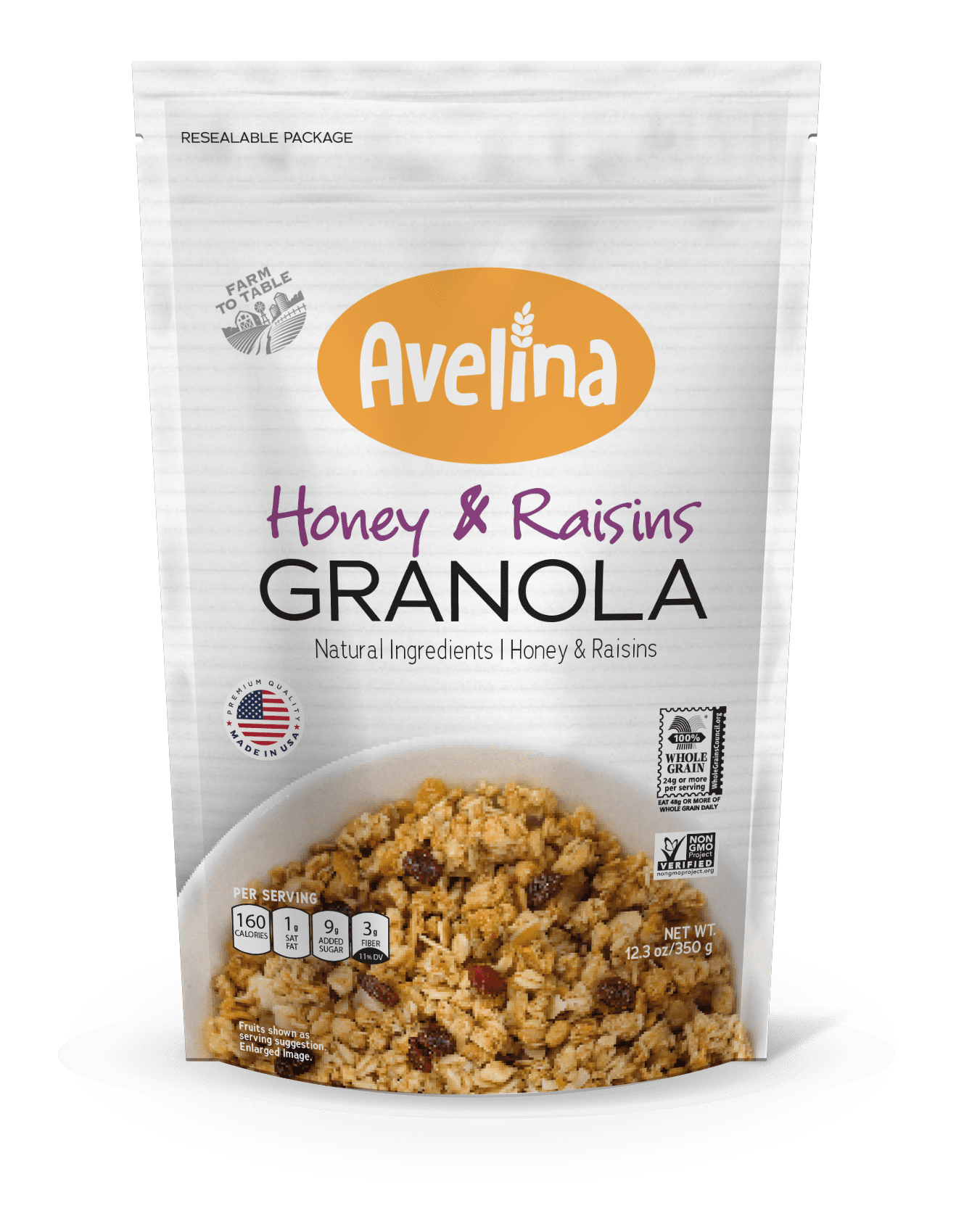 Avelina Natural Flavors Granola GlutenFree Healthy OatmealBased