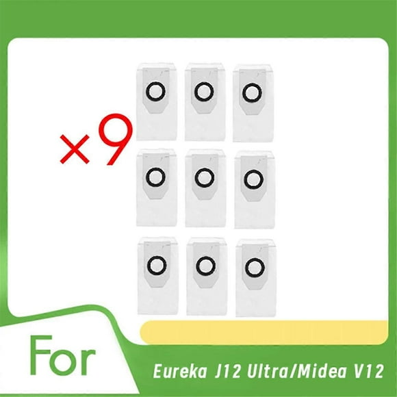 9 Pcs Dust Bags for J12 Ultra/ V12 Sweeper Accessories Consumables Dust Bag Non-Woven Bag