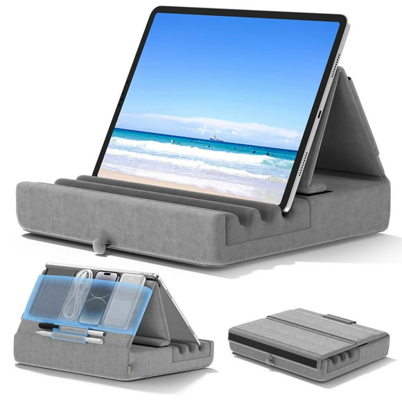 Soporte de almohada para tableta KDD plegable para iPad, para regazo, cama y escritorio