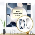 thumbnail image 3 of Designart "Simplicity in Essence III" Minimalism Square Mirror For Wall Decor - Large Blue Square Mirror Printed Wall Decor - Transitional Square Living Room Mirror, 3 of 5