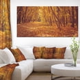 thumbnail image 1 of Forêt Jaune et Feuilles Tombées - Art Moderne sur Toile, 1 of 3