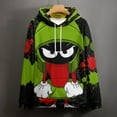 thumbnail image 4 of Looney Tunes Marvin The Martian Hoodie 3D Print Pullover Hooded Long Sleeve Sweatshirts Tops Blouse with Pocket for Mens Womens, 4 of 7