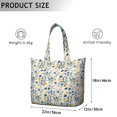 thumbnail image 5 of Flower Women's Large Weekend Travel Bag Moving Canvas Handbag Thick Double Layer Beach Weekend Travel Unisex Hospital Maternity Delivery with Toiletry Waterproof, 5 of 5