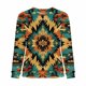 thumbnail image 2 of TaTaai Women's Retro Western Print Round Neck Long Sleeve Sweatshirt Fashion Casual Regular Shoulder Loose Top Soft for Daily Party Work Vacation Gift, 2 of 4