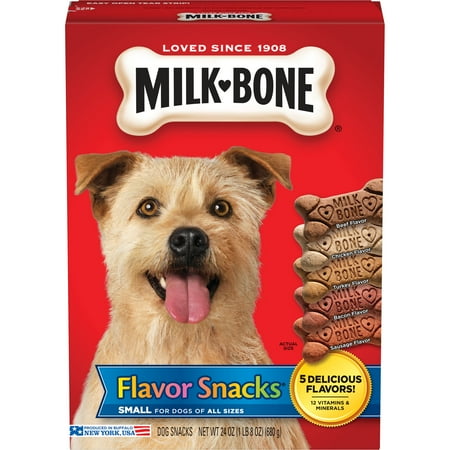 - Milk-Bone Flavor Snacks Dog Biscuits, Small, For Dogs Of All Sizes, 24-Ounce