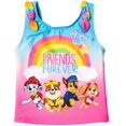 thumbnail image 4 of Paw Patrol Skye Chase Marshall UPF 50+ Rash Guard Tankini Top Bikini Bottom 3 Piece Swimsuit Set Toddler to Little Kid, 4 of 6