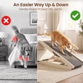thumbnail image 6 of ABORON Folding Dog Ramp for Bed, 5-Level Adjustable Pet Ramp for Couch, Car and Sofa, Suitable for Small, Large and Senior Dogs and Cats, 6 of 7