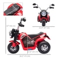 thumbnail image 3 of Aosom 6V Kids Electric Motorcycle, Battery Powered Ride-On Dirt Bike, Red, 3 of 9