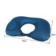 thumbnail image 3 of Almohada En Forma De U Almohada de viaje en forma de U Cojín de cuello de avión inflable de aire (azul marino) Tmvgtek Libre de BPA, 3 of 3