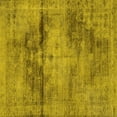 thumbnail image 1 of Ahgly Company Machine Washable Indoor Square Persian Yellow Traditional Area Rugs, 3' Square, 1 of 4