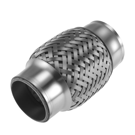 Unique Bargains 1.5 Inch Exhaust Flex Pipe Stainless Steel Exhaust Pipes Muffler Tube Replacement Universal for Car Truck SUV 1 Pcs 100 mm Overall Length