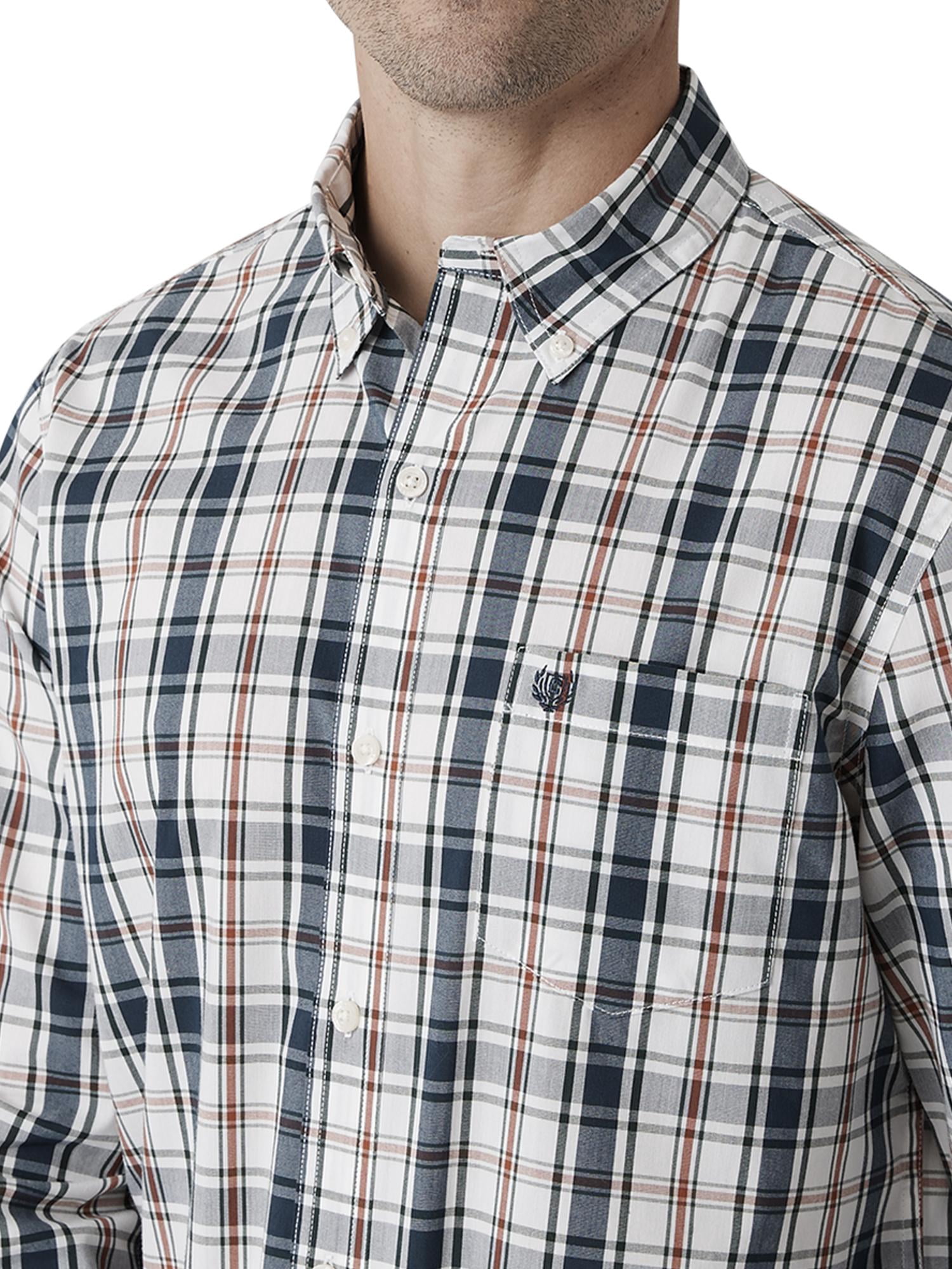 Chaps Men's & Big Men's Stretch Long Sleeve Button Down Soft Cotton Shirt