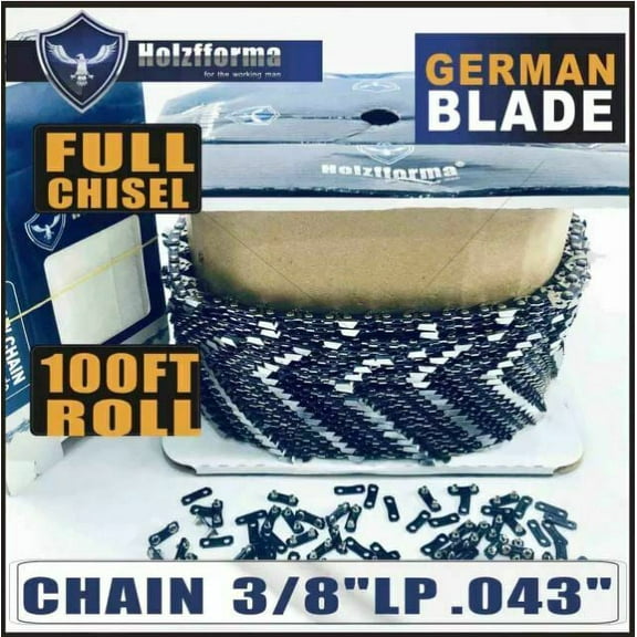 HolzfformaÂ® 100FT Roll .3/8''LP .043'' Full Chisel Saw Chain Wagners
