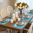 thumbnail image 6 of Placemats Set of 4 / 6, World Map With Animals Landmarks Placemats for Dining Table Indoor/Outdoors Heat Resistant Washable Placemats 18" x 12", 6 of 8