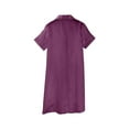 thumbnail image 5 of Ihph7 Satin Nightgowns for Women Button Down Nightgown Summer Nightgowns for Women Sleep Dress Night Shirts for Women Sleepwear Women's Sleepwear Sleep Shirts for Women Dark Purple M, 5 of 9