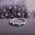 thumbnail image 6 of Everly Women's Sapphire 10k White Gold Ring, 6 of 9