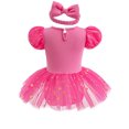 thumbnail image 3 of WIBACKER Infant Baby Girls Princess Romper Costume Onesie Fancy Dress Bodysuit with Headband Halloween Birthday Dresses, 3 of 7