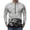 Gray, variant on Dragon Print Quarter Zip Pullover for Men, Long Sleeve Athletic Jersey with Breathable Quick Dry Fabric - Slim Fit Cool Motorcycle Cycling Workout Tops Gray L