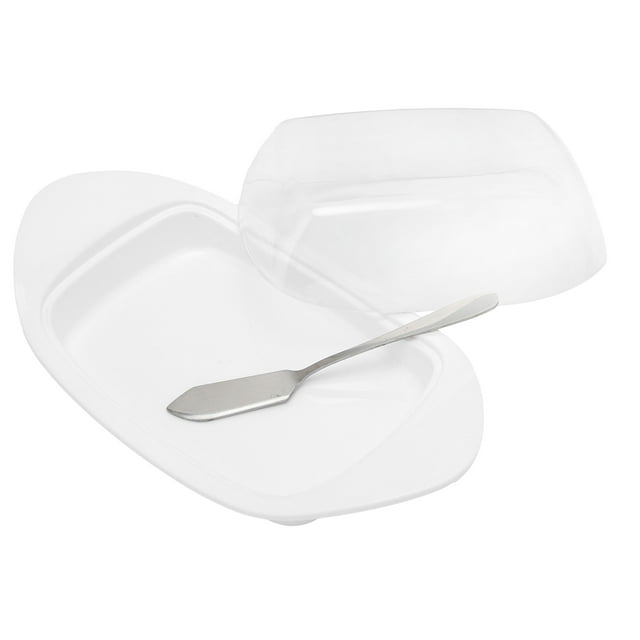 Platón de Mantecilla, Caja de Mantecilla pp en forma de Barra+acero inoxidable multipósito duradero conpa para para el hogar para mantequilla para restaurante para queso