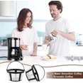thumbnail image 2 of EcoNesxp Reusable Coffee Filter Basket 12 Cup Basket Coffee Maker Coffee Filter Basket Fits Most 12 Cup Replacement Coffee Filter Cup Basket Coffee Maker 4 Piece Cup Replacement Coffee Filter, 2 of 5
