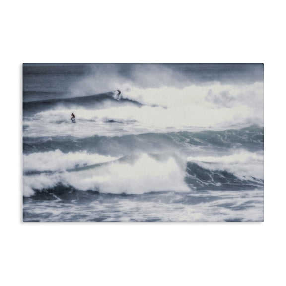 Stupell Industries Tropical Tidal Waves Clash Canvas Art, 24 x 16, by Norm Stelfox