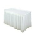 thumbnail image 2 of TACILIP Table Skirt Party Table Skirt Desk Skirt Falda Table Skirts for Rectangle Tables, Tablecloths, 2 of 6