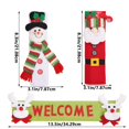thumbnail image 3 of Darzheoy Christmas Refrigerator Door Handle Cover Santa Snowman Kitchen Appliance Handle Covers Decorations for Fridge Oven Dishwasher Christmas Handle Protector, 3 of 7