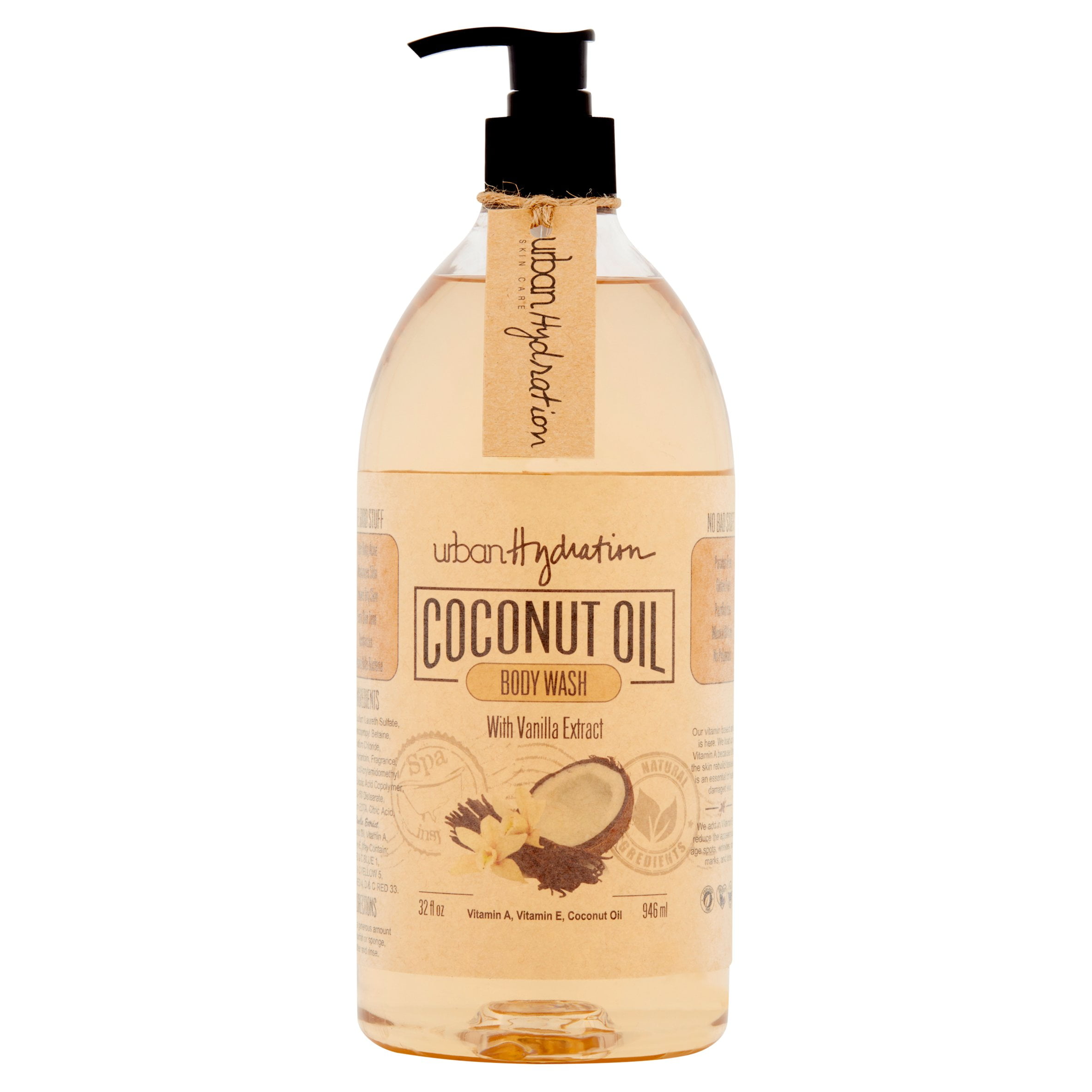 Urban Hydration Coconut Oil with Vanilla Extract Body Wash, 32 fl oz
