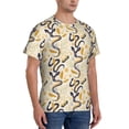 thumbnail image 5 of Rocae Snake And Floral for Men's Moisture-Wicking Crew Tee - T-Shirt for Sports, Outdoor Activities, and Casual WearSmall, 5 of 9