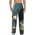 thumbnail image 7 of Salouo Forest River Bald Eagle Print Pajama Pants for Men, Lounge Pants Elastic Waistband Casual Men's sleepwear Loungewear Sleep Pajama Pant -Medium, 7 of 7