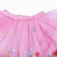 thumbnail image 4 of Kaprioy Toddler Girl Tutu Skirt Colorful Pom Poms Skirts Elastic Waist Birthday Tutu Outfit Princess Ballet Dancing Dress, 4 of 6