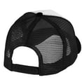 thumbnail image 5 of Falari 5-Panel Mesh Baseball Cap, Trucker Hat, Structured Plain Design, Cotton, Adjustable Size - Black, 5 of 7