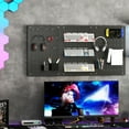 thumbnail image 2 of Gymax Pegboard Wall Organizer 9-Bin Parts Rack Organizer w/ Hammer Racks Tool Holders, 2 of 10