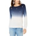 thumbnail image 1 of I.N.C chandail-Over Teinture sur Nœuds pour Femmes, Bleu, Moyen, 1 of 1