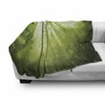 thumbnail image 3 of Forest Soft Flannel Fleece Throw Blanket, Rays of Sun Deep Dark in the Forest in Foliage with Effects Scenic Image Print, Cozy Plush for Indoor and Outdoor Use, 50" x 70", Green, by Ambesonne, 3 of 6