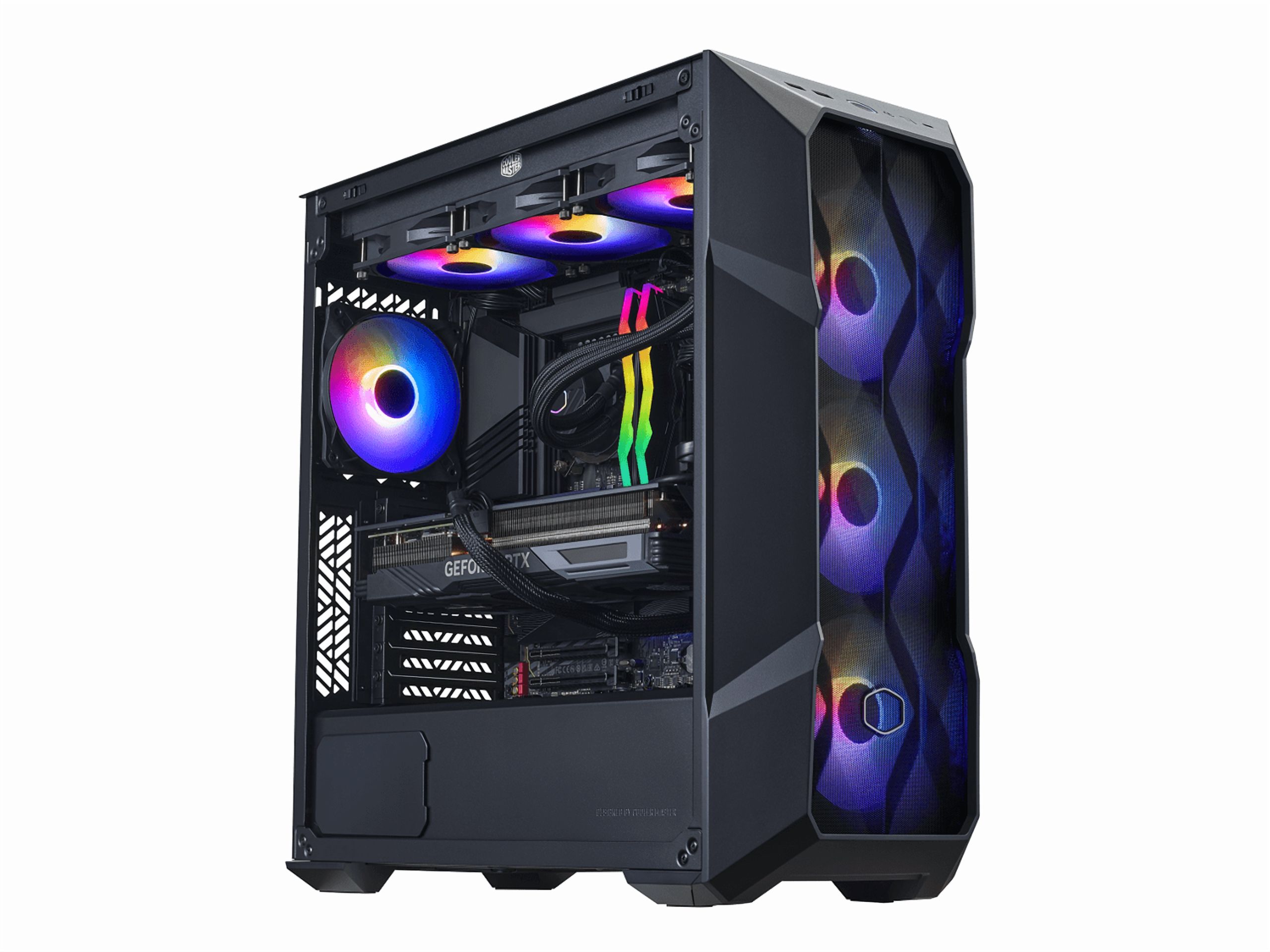 Cooler Master TD5 Pro - Intel Core Ultra 7-265KF - GeForce RTX 5070 Ti - 32GB DDR5 6000MHz - 2TB M.2 NVMe SSD - Windows 11 - 360mm AIO - Gaming PC
