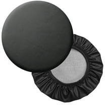 Bar Stool Covers 2 Pack, Waterproof Round Chair Seat Covers for Salon Spa, Stretch Leather Swivel Stool Protector, Elastic Bar Chair Cushion Slipcover