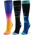 thumbnail image 1 of Compression Socks for Women & Men Circulation - 20-30mmHg 3 Pairs Compression Stockings for Nurse, Pregnancy, 1 of 6