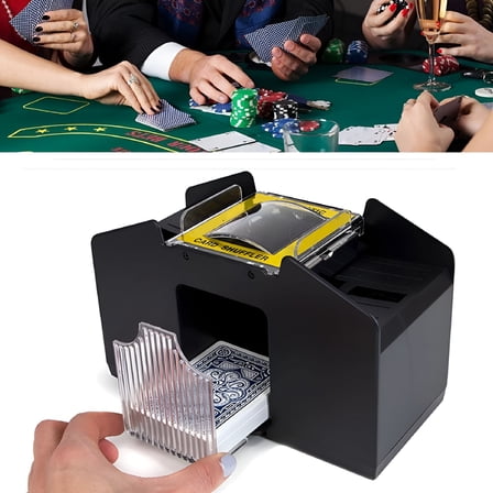 BESTSKY Quick and Efficient Automatic Battery Card Shuffler,Black