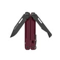 thumbnail image 3 of Swiss Tech 10 in 1 Multitool with Spring Action Shears AUS 8 Steel Blade Carabiner and Sheath, Maroon, 3 of 6