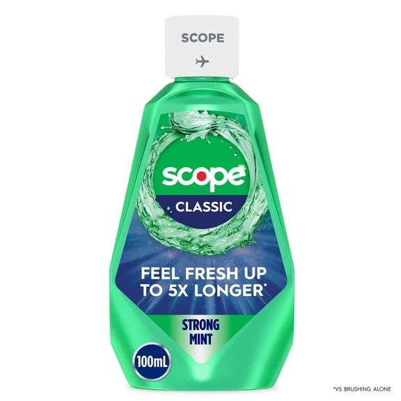 Scope Mouthwash, Outlast, Strong Mint, 100mL