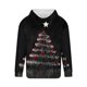 thumbnail image 3 of Sudadera con capucha para hombre, informal, con cordón, estampado navideño, deportiva, blusa de poliéster, 3 of 4