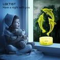 thumbnail image 4 of YSITIAN Dolphin 3D Night Light for Kids 16 Color Changing 3D Illusion Lamp with Remote, Dolphin 3D lamp Dolphin Lamp for Bedroom Dolphin Gifts F1116-242, 4 of 8