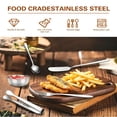 thumbnail image 2 of Utensils Set for Buffets & Parties,Stainless Steel Serving Tongs & Spoons ,Dishwasher Safe Salad & Taco Bar Serving Set,20pack, 2 of 6