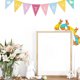 thumbnail image 1 of Decoraciones de Pascua, adornos de Pascua, regalos de Pascua, productos de Pascua, decoraciones de marcos de puertas de esquina de madera, decoraciones de madera de Pascua personalizadas, molduras de, 1 of 7