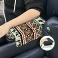 thumbnail image 6 of Renewold American Tribal Cowboy Cactus Car Center Console Cushion Cover Universal Armrest Box Mat Scratch Resistant Wear-Resistant Arm Rest Pad with Pockets Storage Bag Auto Accessories for Women, 6 of 9