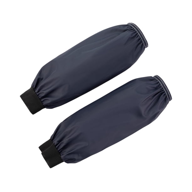 Fundas protectoras para brazos de cocina, de piel sintética, lavables y multiusos. azul oscuro