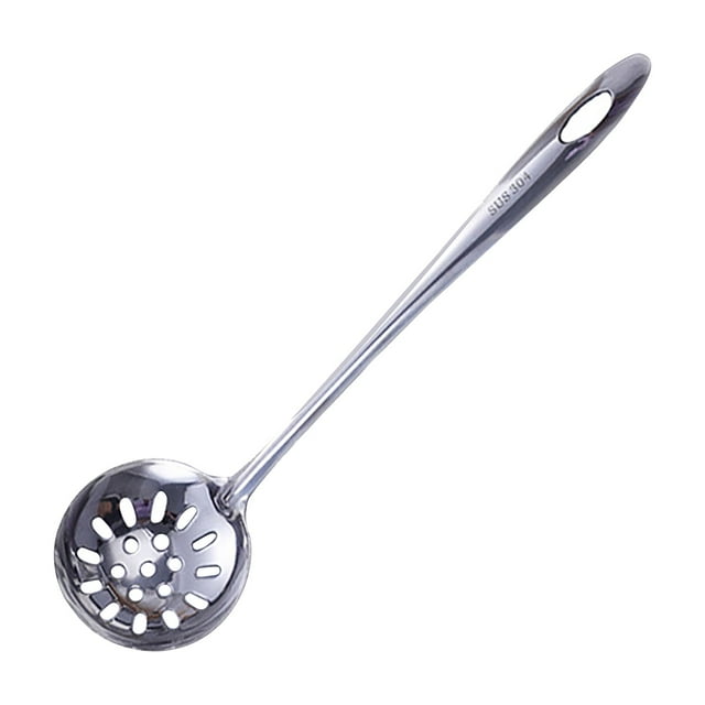Harpily 50% Off Clear! Dinnerware Stainless Steel Soup Spoon Leaking Kitchen Utensils Tableware Hot Pot Spoon Kitchen Utensils Cooking Can Be Hung Handle.