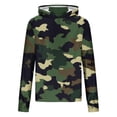 thumbnail image 5 of GUZOM Mens UPF 50+ Sun Protection Hoodie Long Sleeve Fishing Shirt Lightweight Camo Hooded Rash Guard with Face Mask Green,Size 5XL, 5 of 5