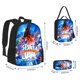thumbnail image 2 of Conjunto De Mochila Para Niños De 3 Uds., Mochila Unisex, Bolsa Para El Almuerzo, Estuche Para Lápices, Mochila Con Figura De Anime, Bolsa De Libros Escolares Para Niños Y Niñas matsuzay AP008184-03, 2 of 6